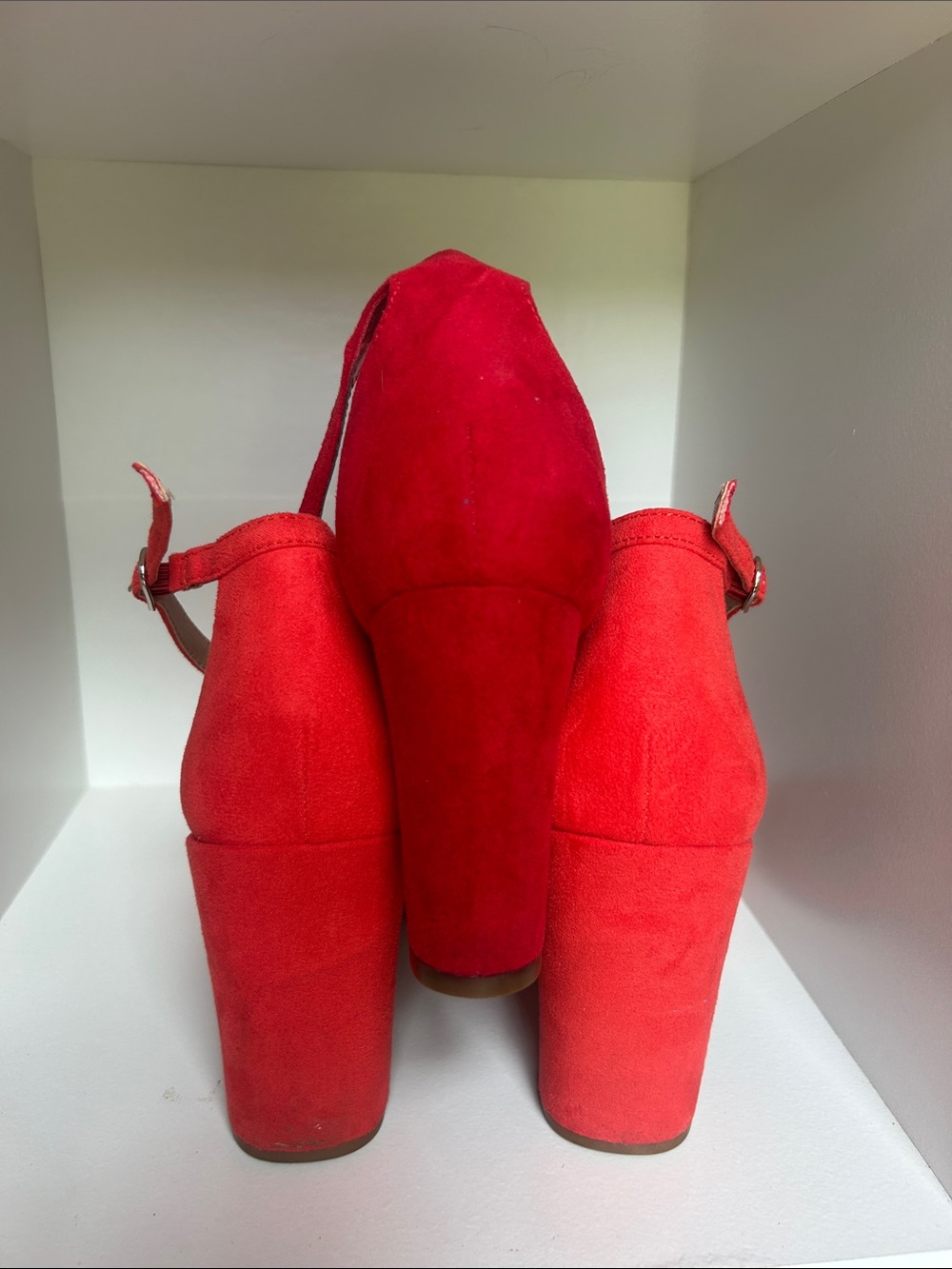 A. New Day/ Woman’s Strappy Heel/ coral orange color/ Size US 8 - Picture 8 of 8